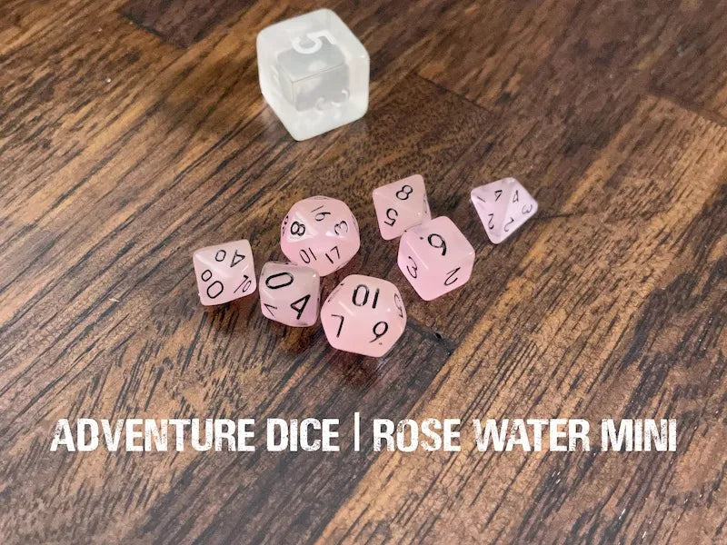 Adventure Dice - Rose Water Mini Dice Set | Impulse Games and Hobbies