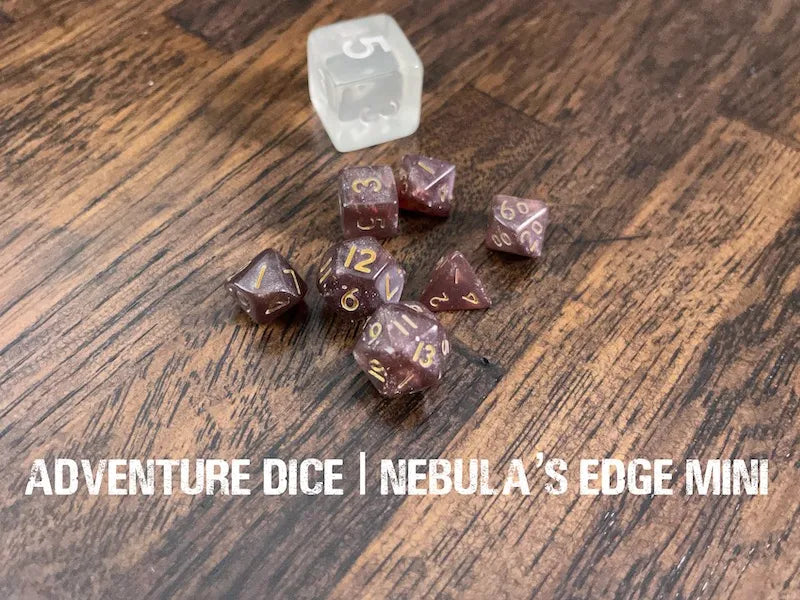 Adventure Dice - Smoked Obsidian dice set | Impulse Games and Hobbies