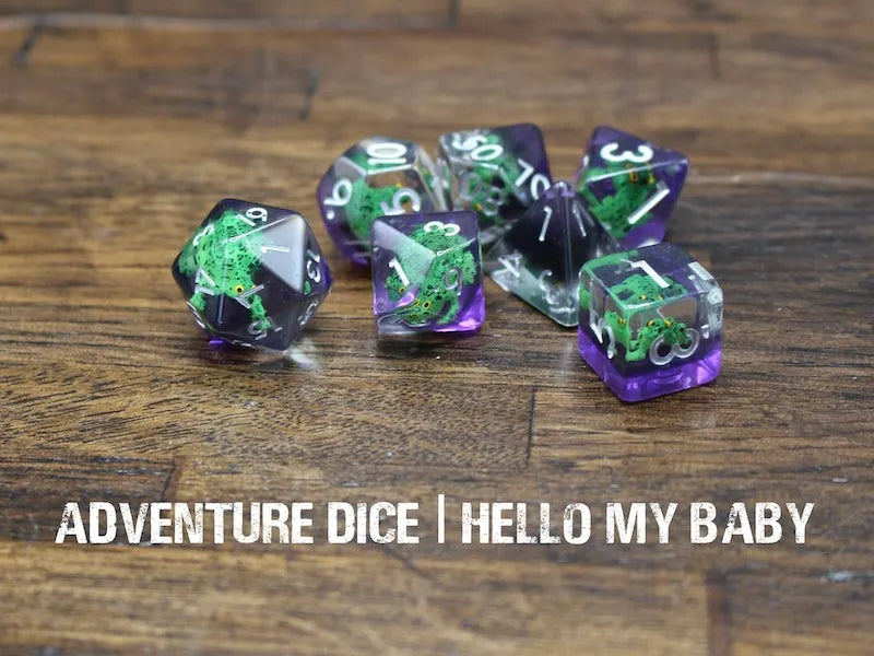 Adventure Dice - Hello My Baby dice set | Impulse Games and Hobbies