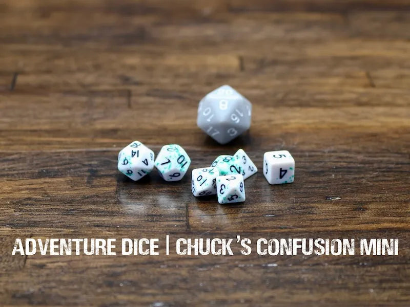 Adventure Dice - Chuck's Confusion mini dice set | Impulse Games and Hobbies