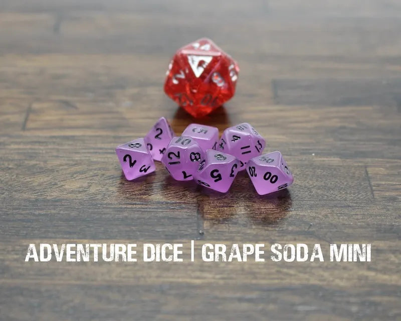 Adventure Dice - Grape Soda Mini Dice set | Impulse Games and Hobbies