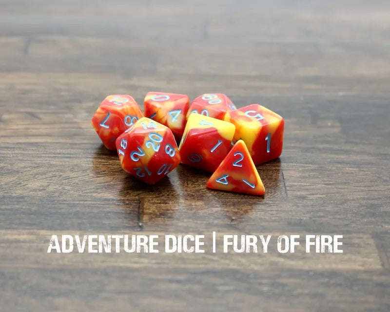 Adventure Dice - Fury of Fire dice set | Impulse Games and Hobbies