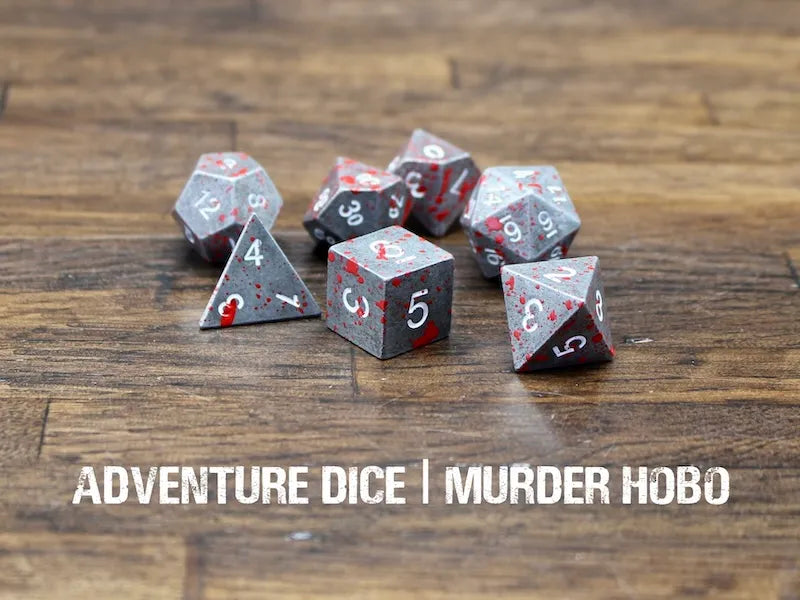 Adventure Dice - Murder Hobo premium dice set | Impulse Games and Hobbies