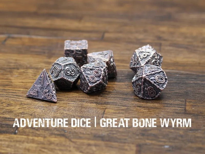 Adventure Dice - Great Bone Wyrm premium dice set | Impulse Games and Hobbies