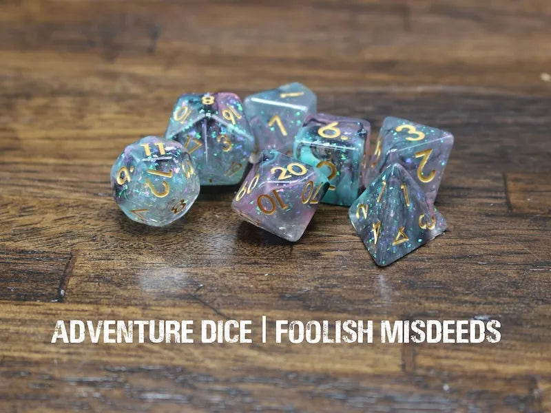 Adventure Dice - Foolish Misdeeds dice set | Impulse Games and Hobbies