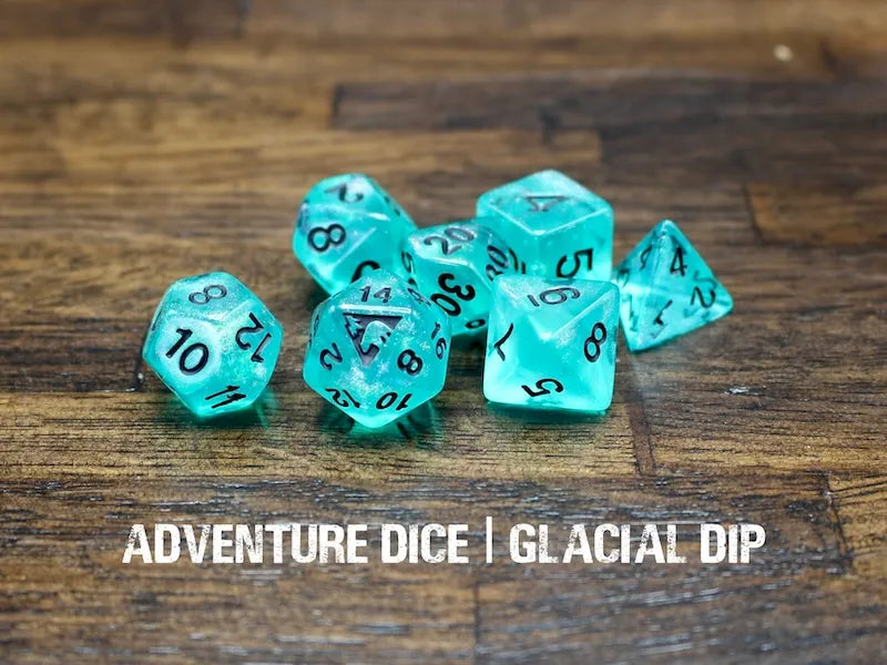 Adventure Dice - Glacial Dip dice set | Impulse Games and Hobbies