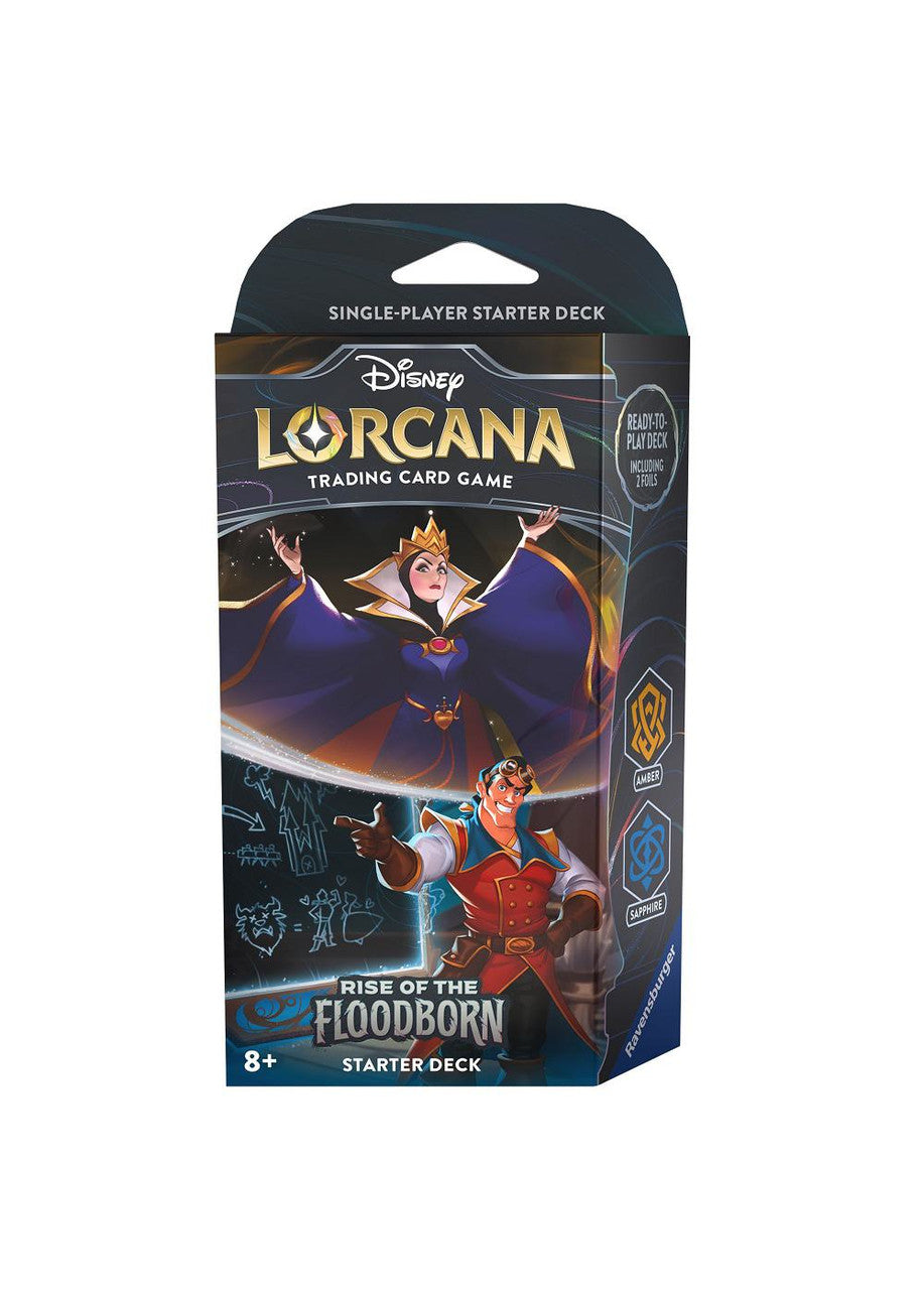 Disney Lorcana: Rise of the Floodborn - Starter Deck - Amber & Sapphire | Impulse Games and Hobbies