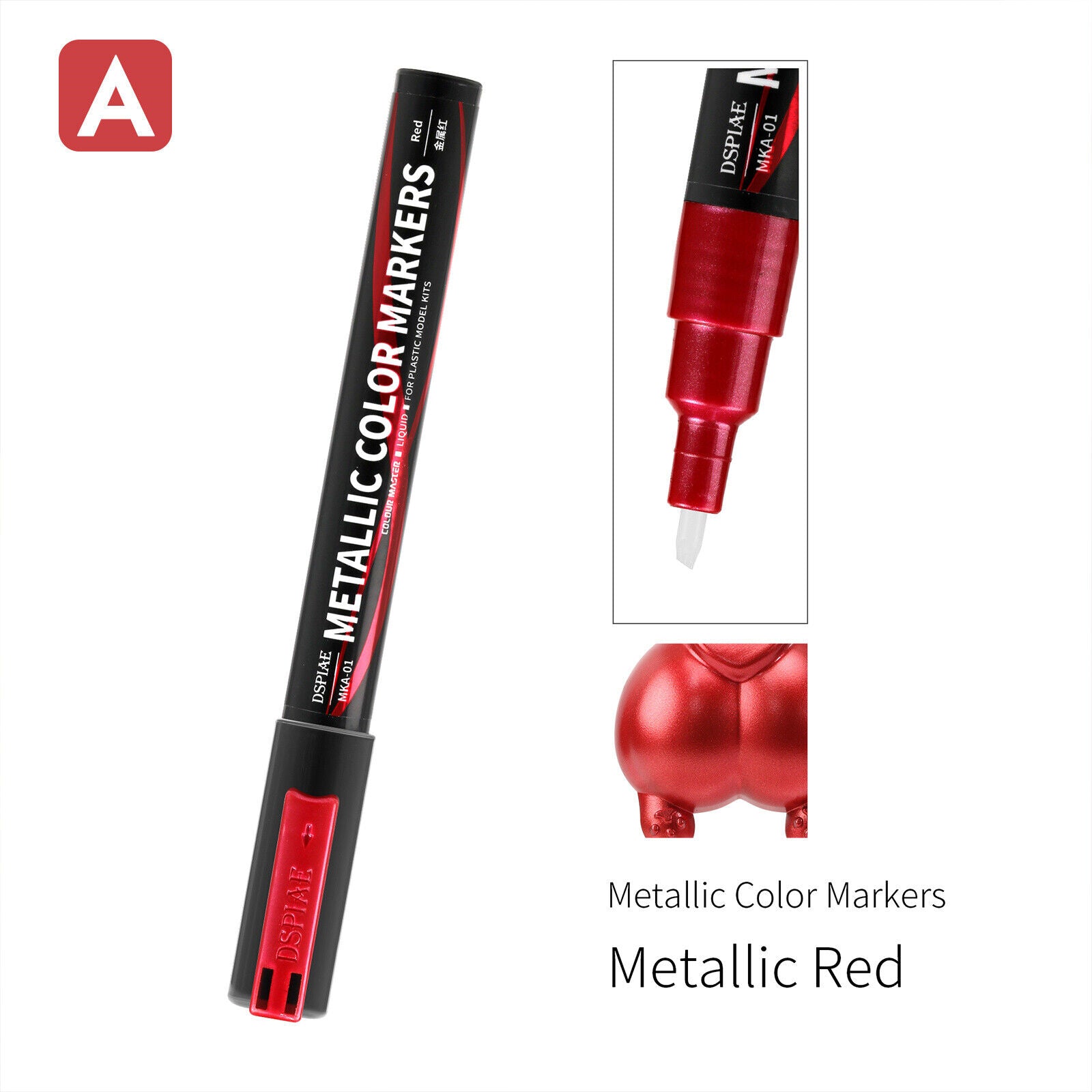 DSPIAE Super Metallic Color Markers - Metallic Red | Impulse Games and Hobbies