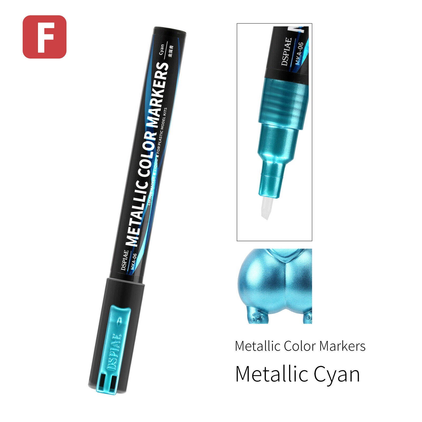 DSPIAE Super Metallic Color Markers - Metallic Cyan | Impulse Games and Hobbies