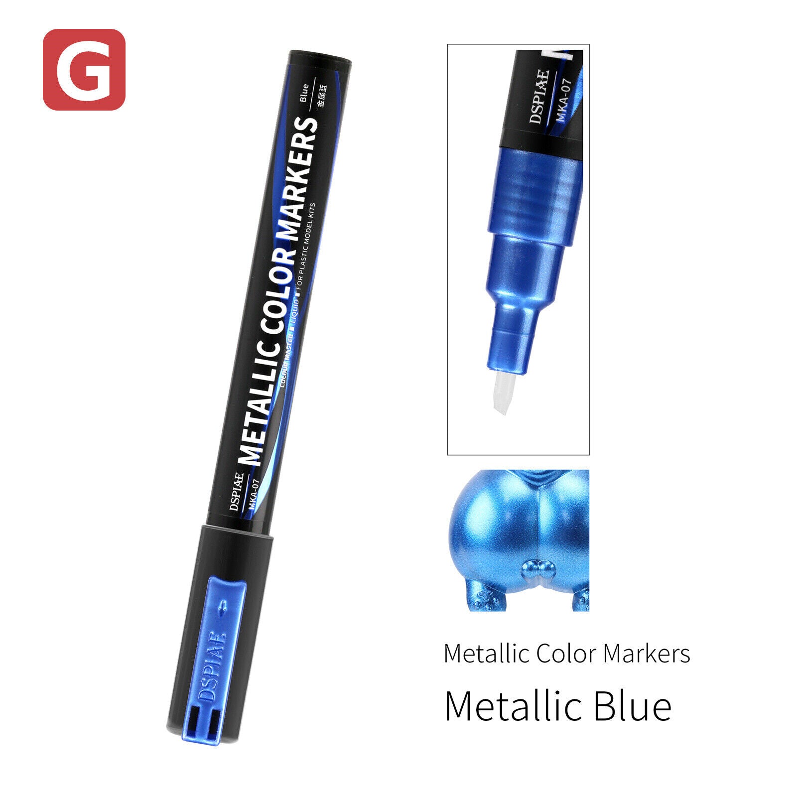 DSPIAE Super Metallic Color Markers - Metallic Blue | Impulse Games and Hobbies