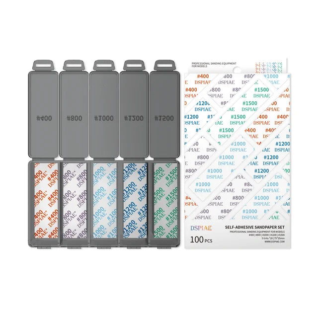 DSPIAE DSP-S01 Reusable Self-Adhesive Sandpaper Set | Impulse Games and Hobbies