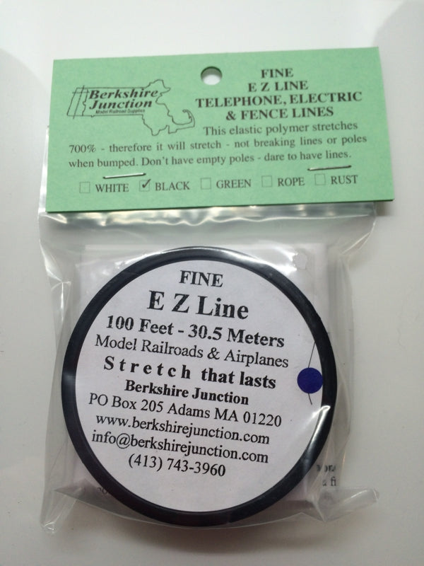 EZ Line Fine Black Model Railroads/Airplanes, 100 Feet | Impulse Games and Hobbies
