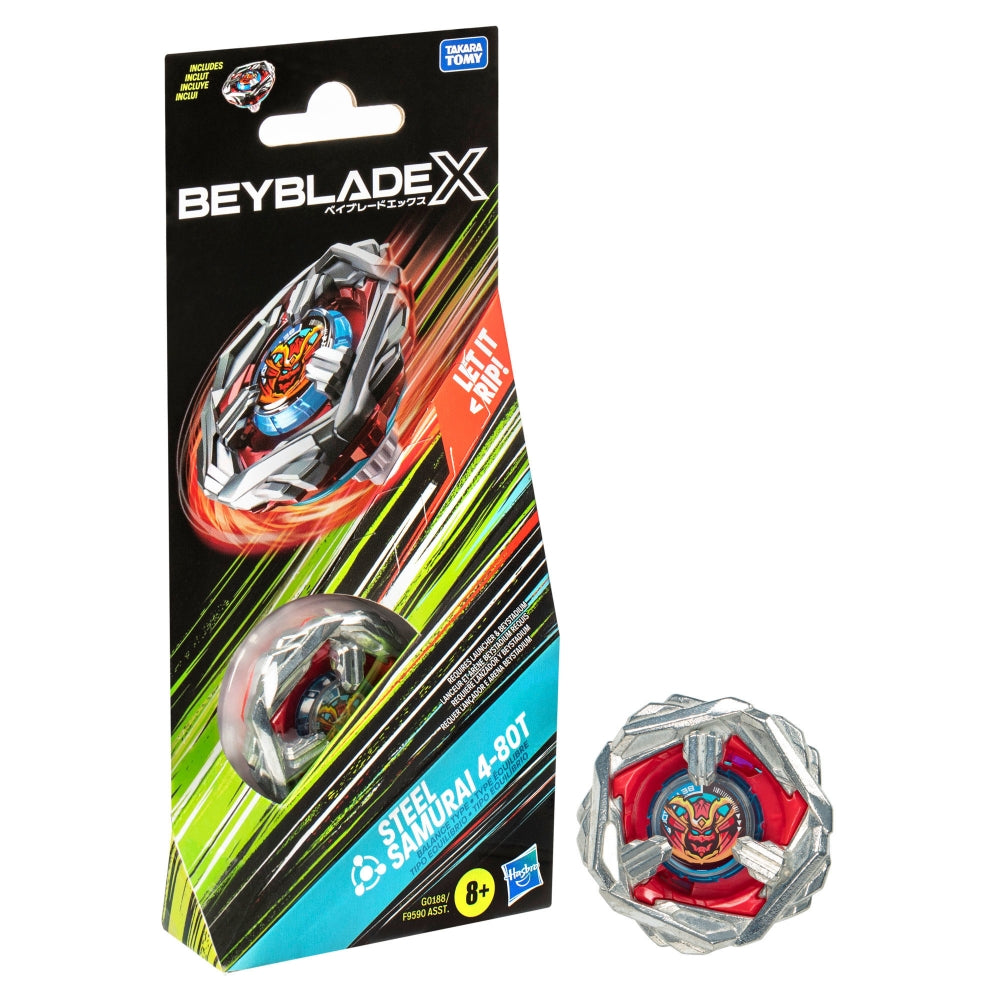 Beyblade X Booster Pack: Steel Samurai 4-80T | Impulse Games and Hobbies