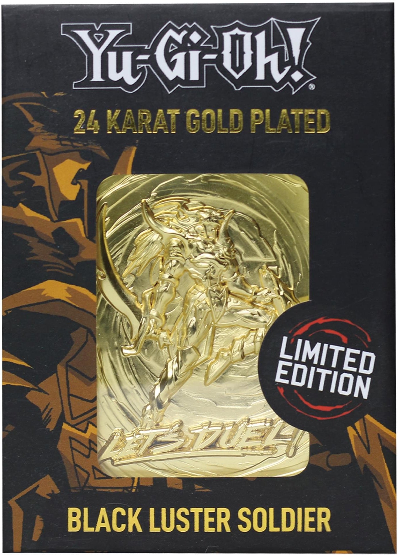 YU-GI-OH! LIMITED EDITION 24K GOLD PLATED BLACK LUSTER SOLDIER METAL CARD | Impulse Games and Hobbies