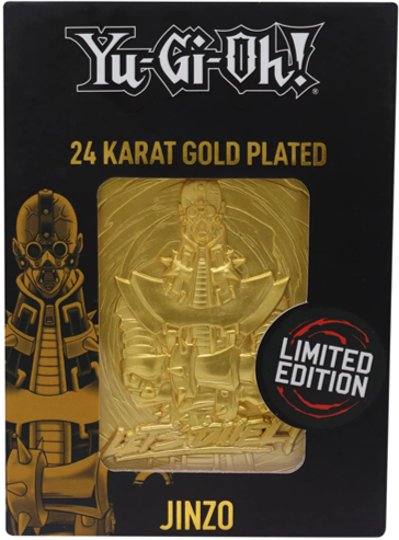 YU-GI-OH! LIMITED EDITION 24K GOLD PLATED JINZO METAL CARD | Impulse Games and Hobbies
