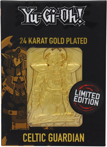YU-GI-OH! LIMITED EDITION 24K GOLD PLATED CELTIC GUARDIAN METAL CARD | Impulse Games and Hobbies