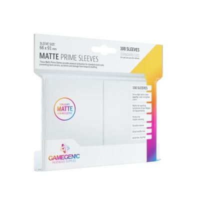 GameGenic: Matte Prime Sleeves: White | Impulse Games and Hobbies