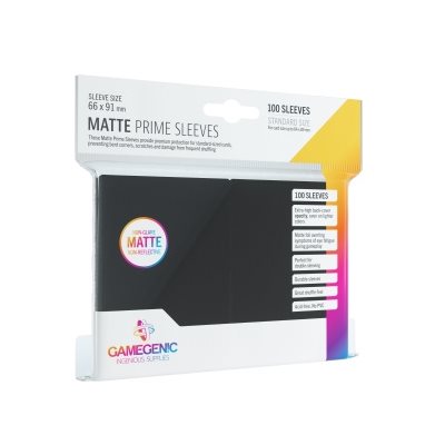 GameGenic: Matte Prime Sleeves: Black | Impulse Games and Hobbies