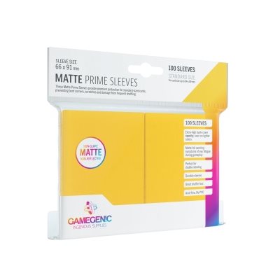 GameGenic: Matte Prime Sleeves: Yellow | Impulse Games and Hobbies