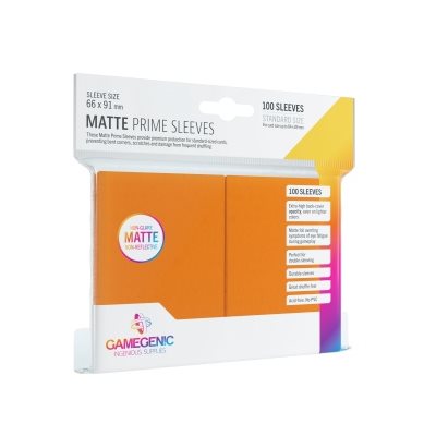 GameGenic: Matte Prime Sleeves: Orange | Impulse Games and Hobbies