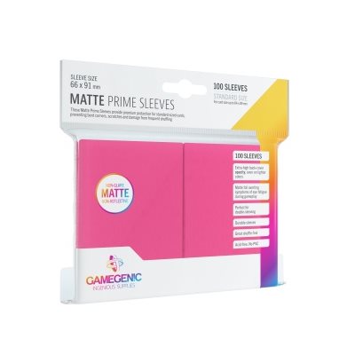 GameGenic: Matte Prime Sleeves: Pink | Impulse Games and Hobbies