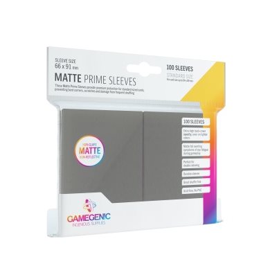 GameGenic: Matte Prime Sleeves: Dark Grey | Impulse Games and Hobbies