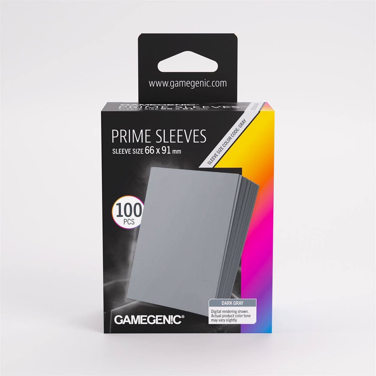 GameGenic: Prime Sleeves: Grey 100ct | Impulse Games and Hobbies