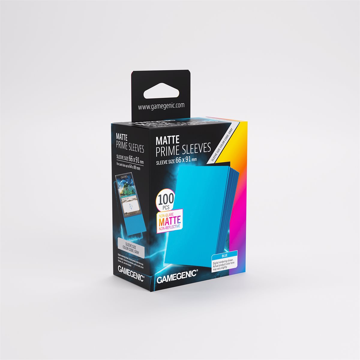 GameGenic: Matte Prime Sleeves: Blue 100ct | Impulse Games and Hobbies