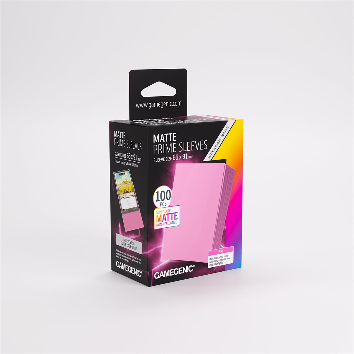 GameGenic: Matte Prime Sleeves: Pink 100ct | Impulse Games and Hobbies