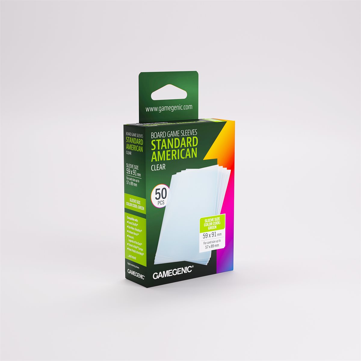 Sleeves: Gamegenic: Prime Standard American Sized (50) (ML) | Impulse Games and Hobbies