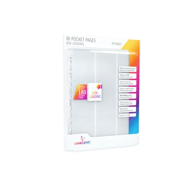 Pages: Sideloading 18-Pocket Display - White (10) | Impulse Games and Hobbies