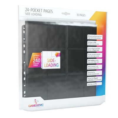 GameGenic: Pages: Sideloading 24-pkt - Black (10) (ML) | Impulse Games and Hobbies