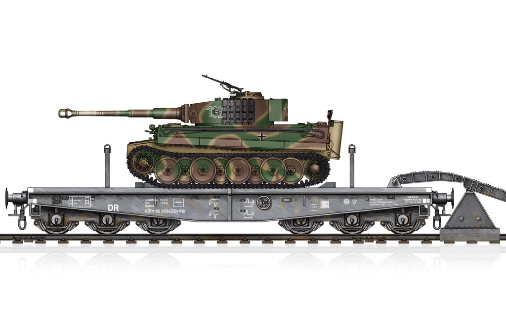 Hobby Boss 1/72 Schwere Plattformwagen Type SSyms 80 with Pz.Kpfw.VI Ausf.E Tiger I | Impulse Games and Hobbies