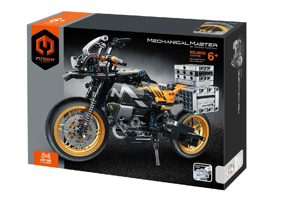 iM.Master Building Block Motorcycle - black - 557 pcs | Impulse Games and Hobbies