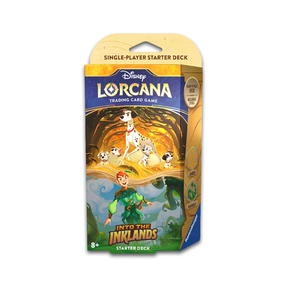 Disney Lorcana: Into the Inklands: Starter Deck - Amber & Emerald | Impulse Games and Hobbies