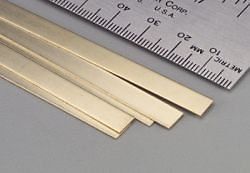 KSE Brass Strips .016x1/4x36" 5pk | Impulse Games and Hobbies