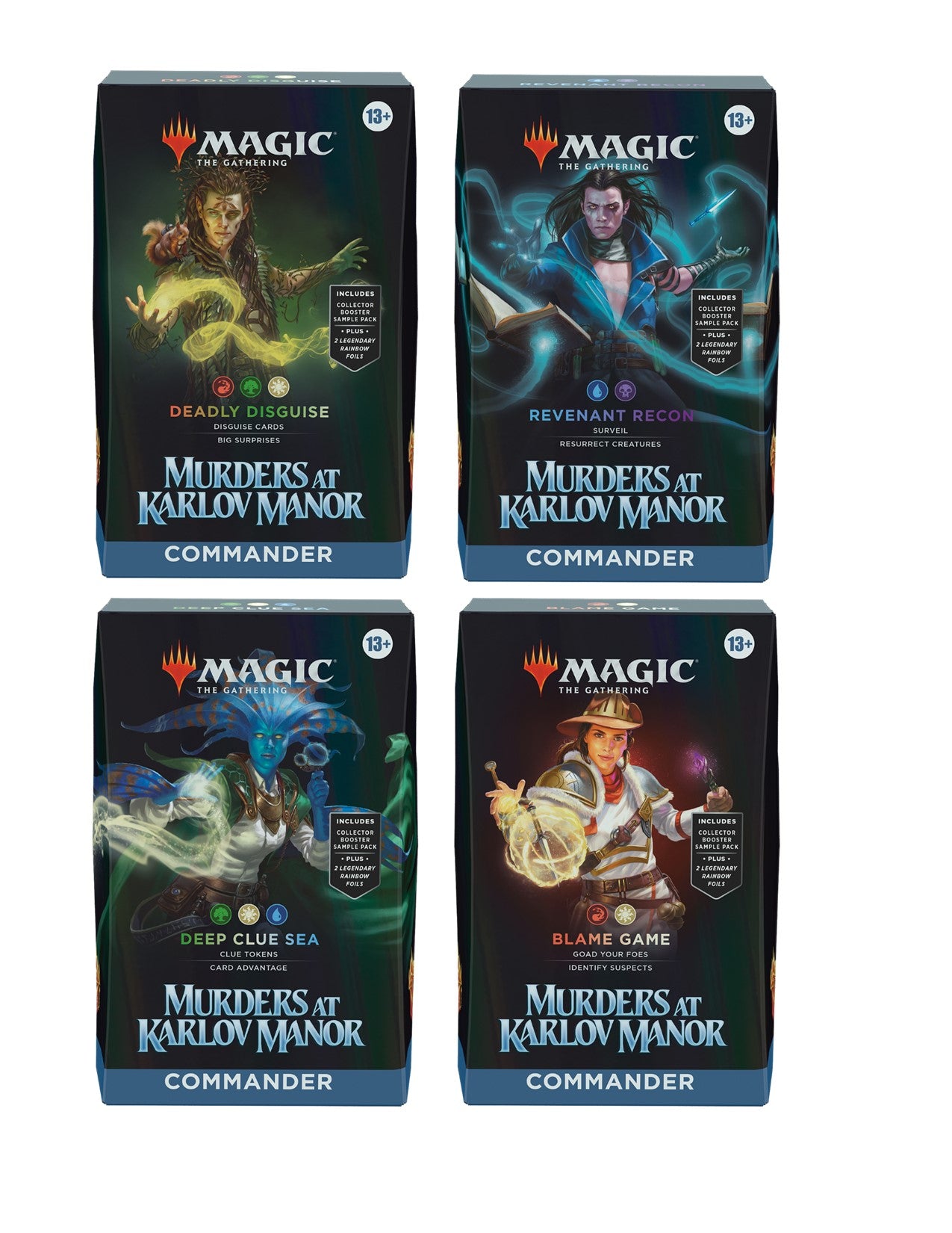 MTG - Murders at Karlov Manor - Commander Deck - Set of 4 | Impulse Games and Hobbies