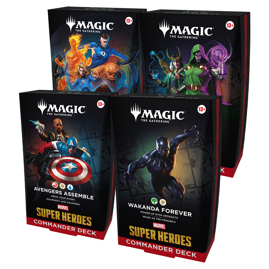 Magic: The Gathering - Marvel Super Heroes - Commander Deck (EN) - Set of 4 | Impulse Games and Hobbies