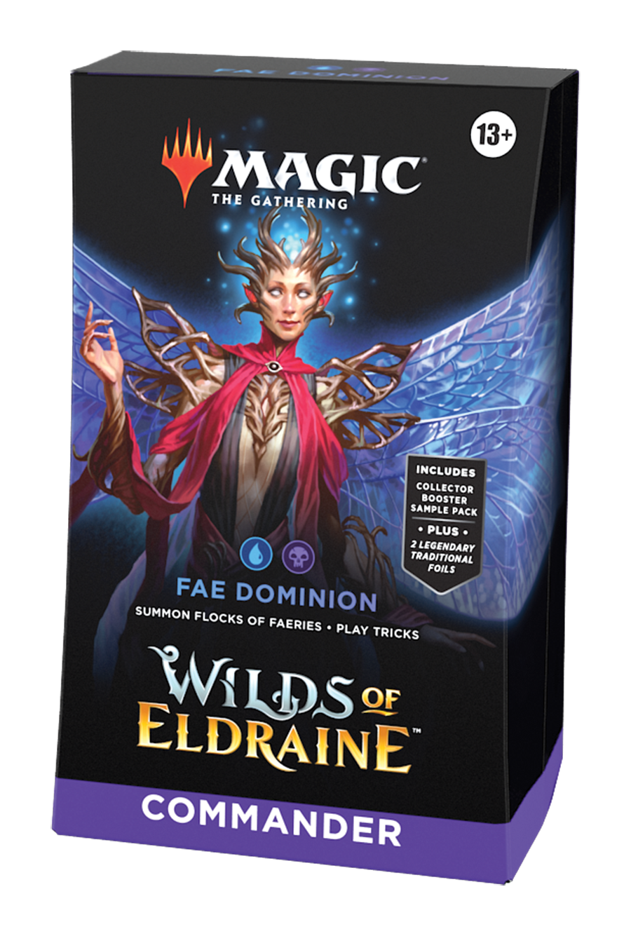 MTG WIlds of Eldraine Commander Deck - Fae Dominion | Impulse Games and Hobbies