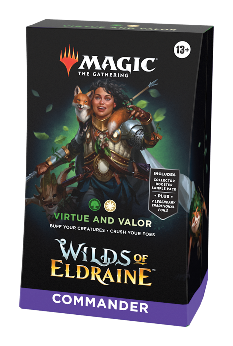 MTG WIlds of Eldraine Commander Deck - Virtue and Valor | Impulse Games and Hobbies