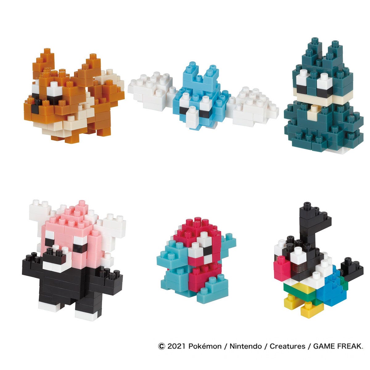 Nanoblock Mininano Series Pokemon Type Normal Set 1 (Box of 6) | Impulse Games and Hobbies