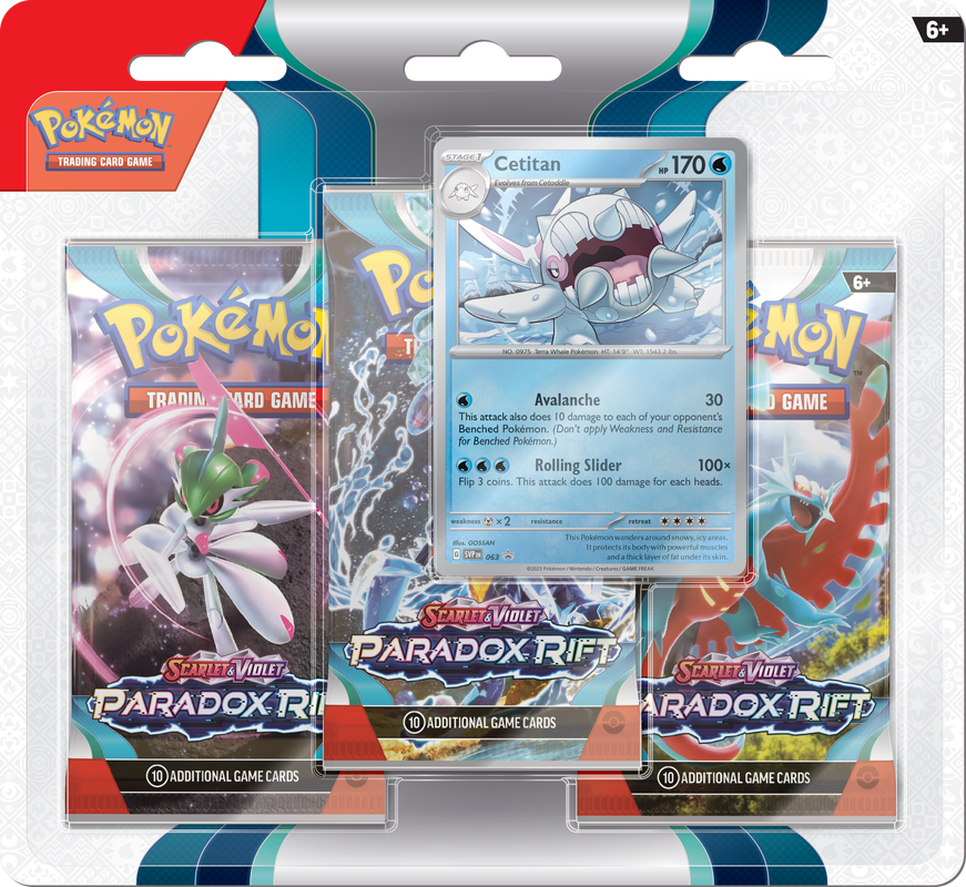 POKEMON SV4 PARADOX RIFT 3PK BLISTER | Impulse Games and Hobbies