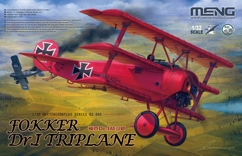 MENG FOKKER DR.I TRIPLANE (1/32) | Impulse Games and Hobbies
