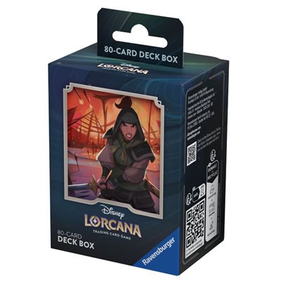 Disney Lorcana: Rise of the Floodborn: Deck Box Mulan (80ct) | Impulse Games and Hobbies