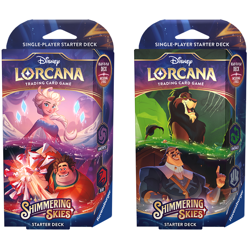 Disney Lorcana: Shimmering Skies: Starter Deck - Set of 2 | Impulse Games and Hobbies