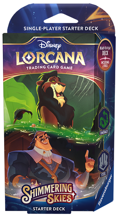 Disney Lorcana: Shimmering Skies: Starter Deck - Emerald / Steel | Impulse Games and Hobbies