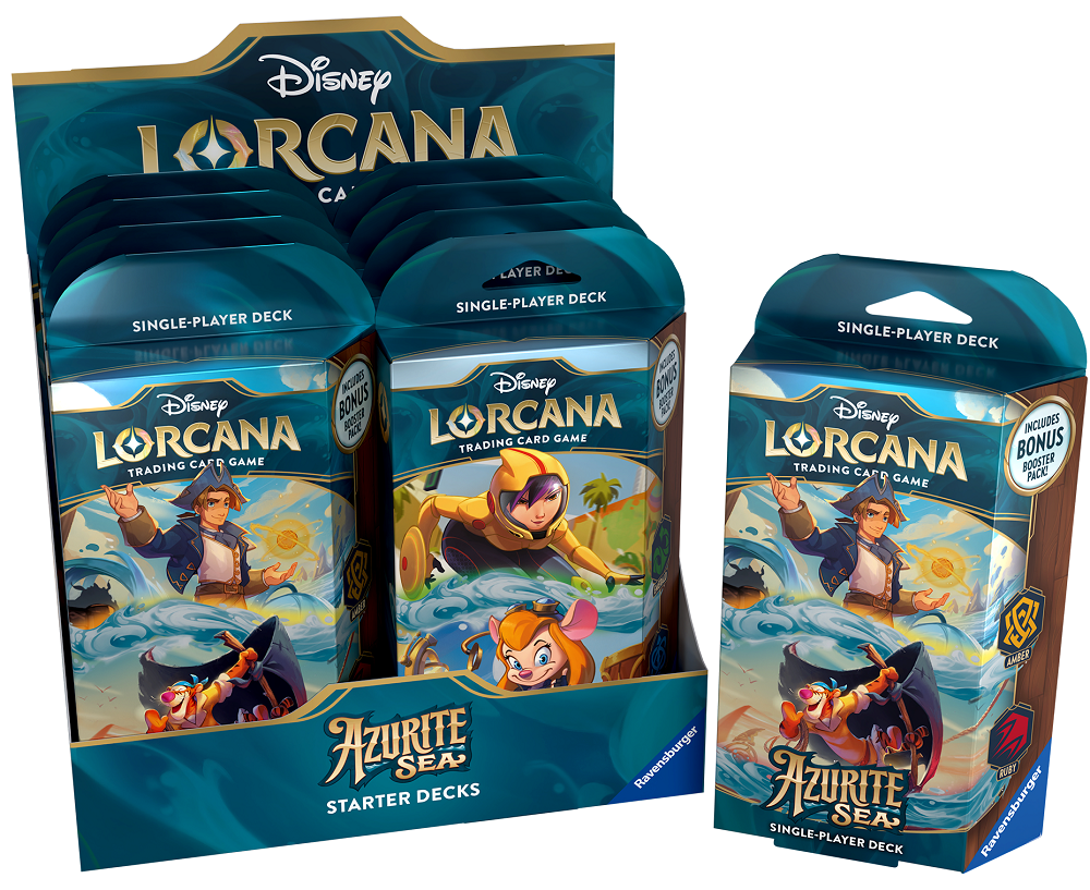 Disney Lorcana: Azurite Sea: Starter Deck - Set of 2 | Impulse Games and Hobbies