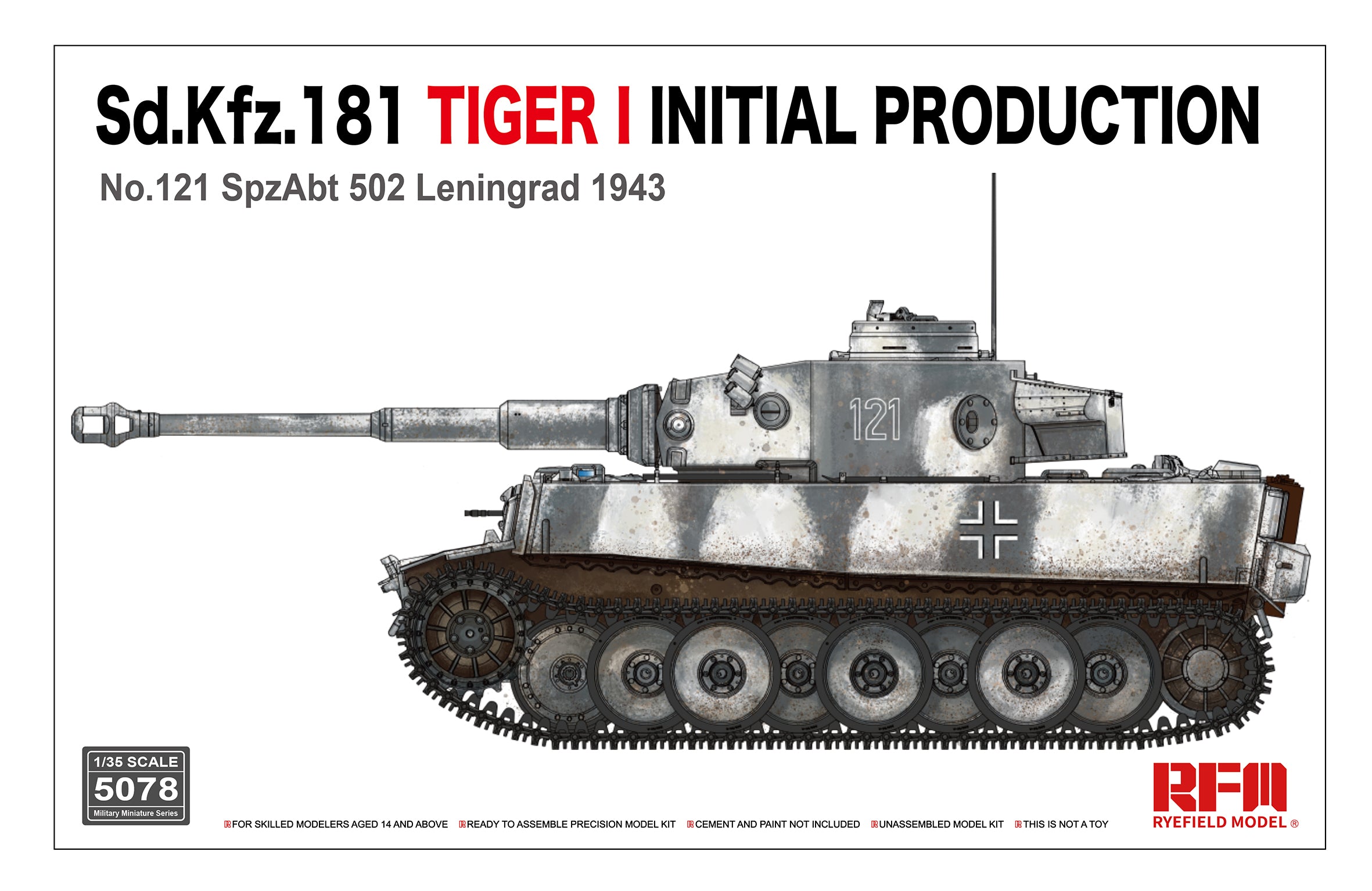 RFM RM-5078 Sd.Kfz.181 Tiger I Initial Production (1/35) | Impulse Games and Hobbies