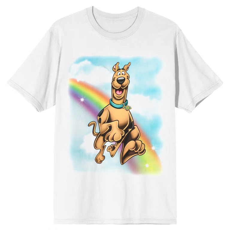 SCOOBY DOO - Rainbow Clouds Mens White Tee | Impulse Games and Hobbies