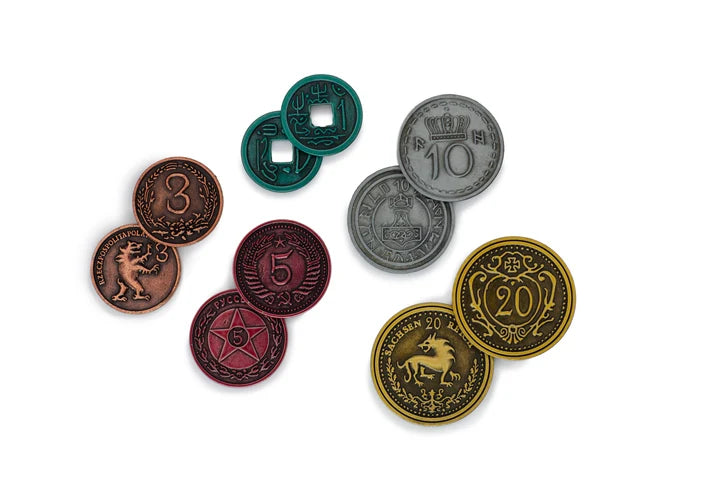 SCYTHE AND EXPEDITIONS: METAL COINS | Impulse Games and Hobbies